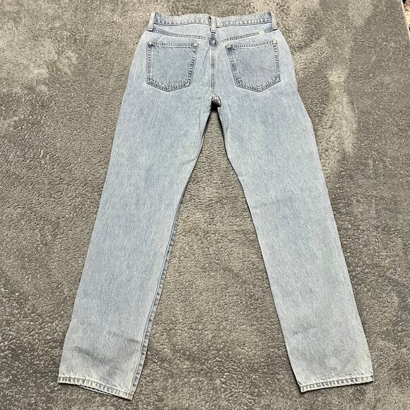 Sunday Best Aritzia Jeans Womens 6 (30x31) Distressed Straight High Rise - Picture 3 of 10